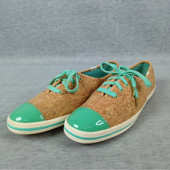 🐆 W/8 Keds x Kate Spade Cork Print Sneakers - Picture 3 of 16